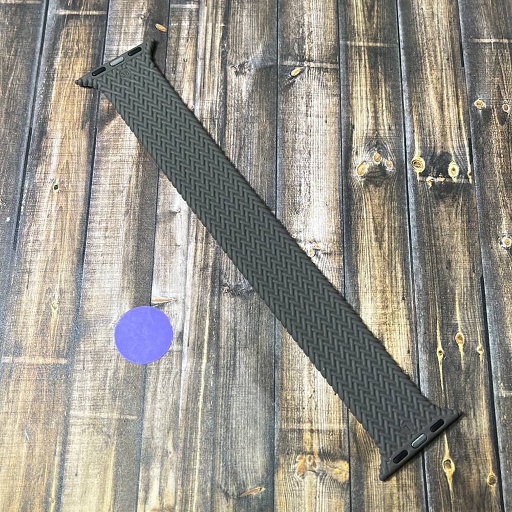 5for$10 Dark Gray Textured Silicone 38/40mm L Apple Watchband IWatch accessories